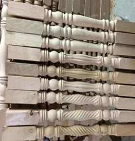 How to make a stair column by the automatic wood lathe ?